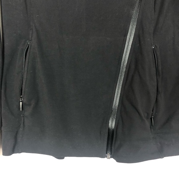 Athleta Asymmetrical Zip Up Jacket XS Black - Picture 5 of 10